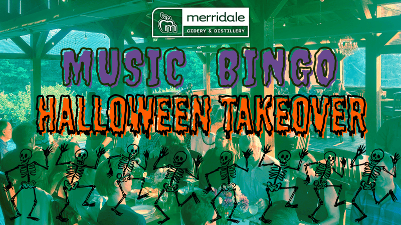 Music Bingo Halloween Takeover at Merridale Cidery & Distillery at Merridale Cidery & Distillery