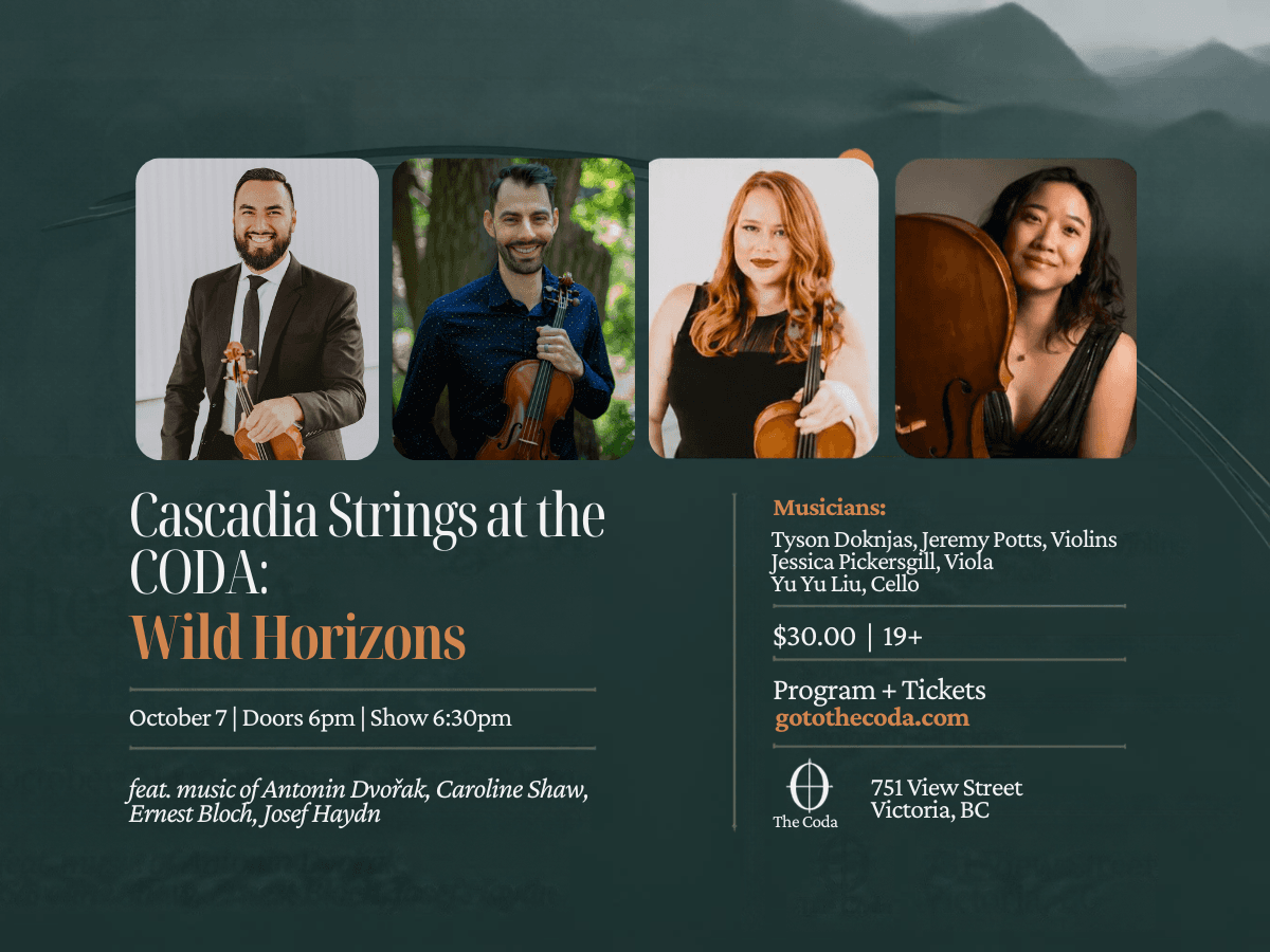 Cascadia Strings at The Coda: Wild Horizons at The Coda