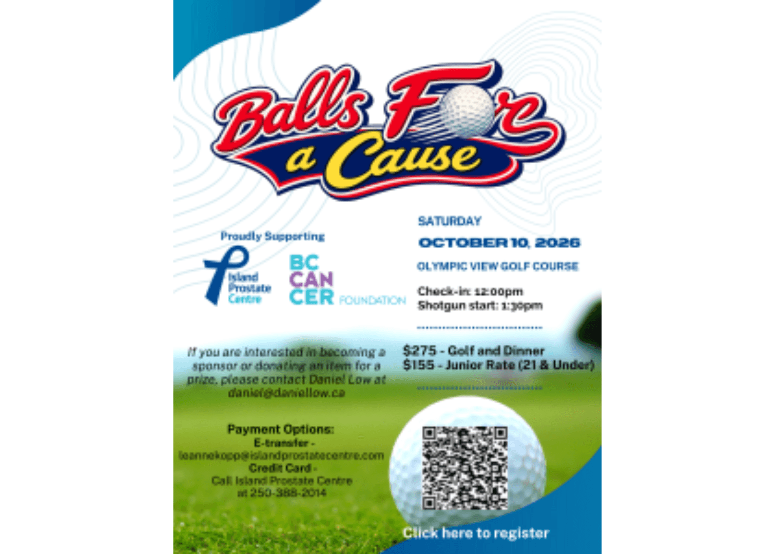 Balls Fore a Cause - Charity Golf Tournament for Cancer at Olympic View Golf Club