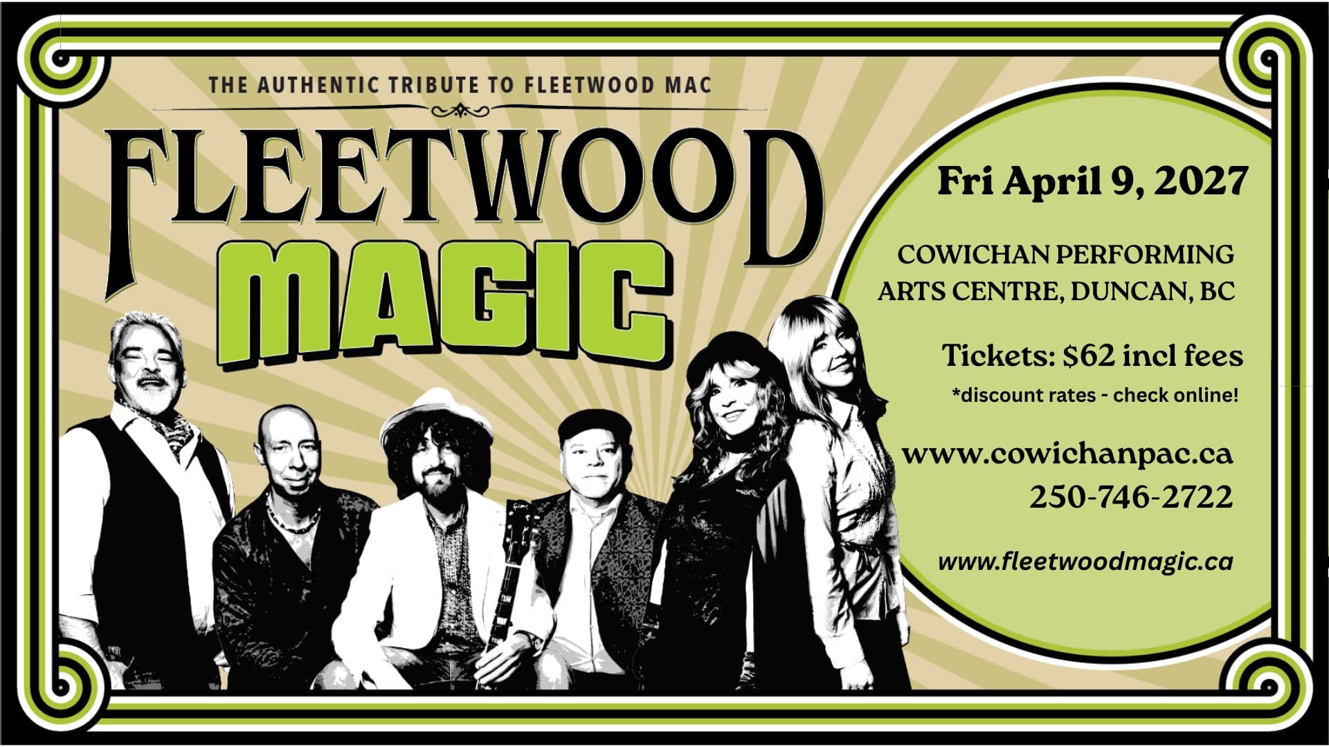 Fleetwood Magic: The Authentic Tribute to Fleetwood Mac at Cowichan Performing Arts Centre