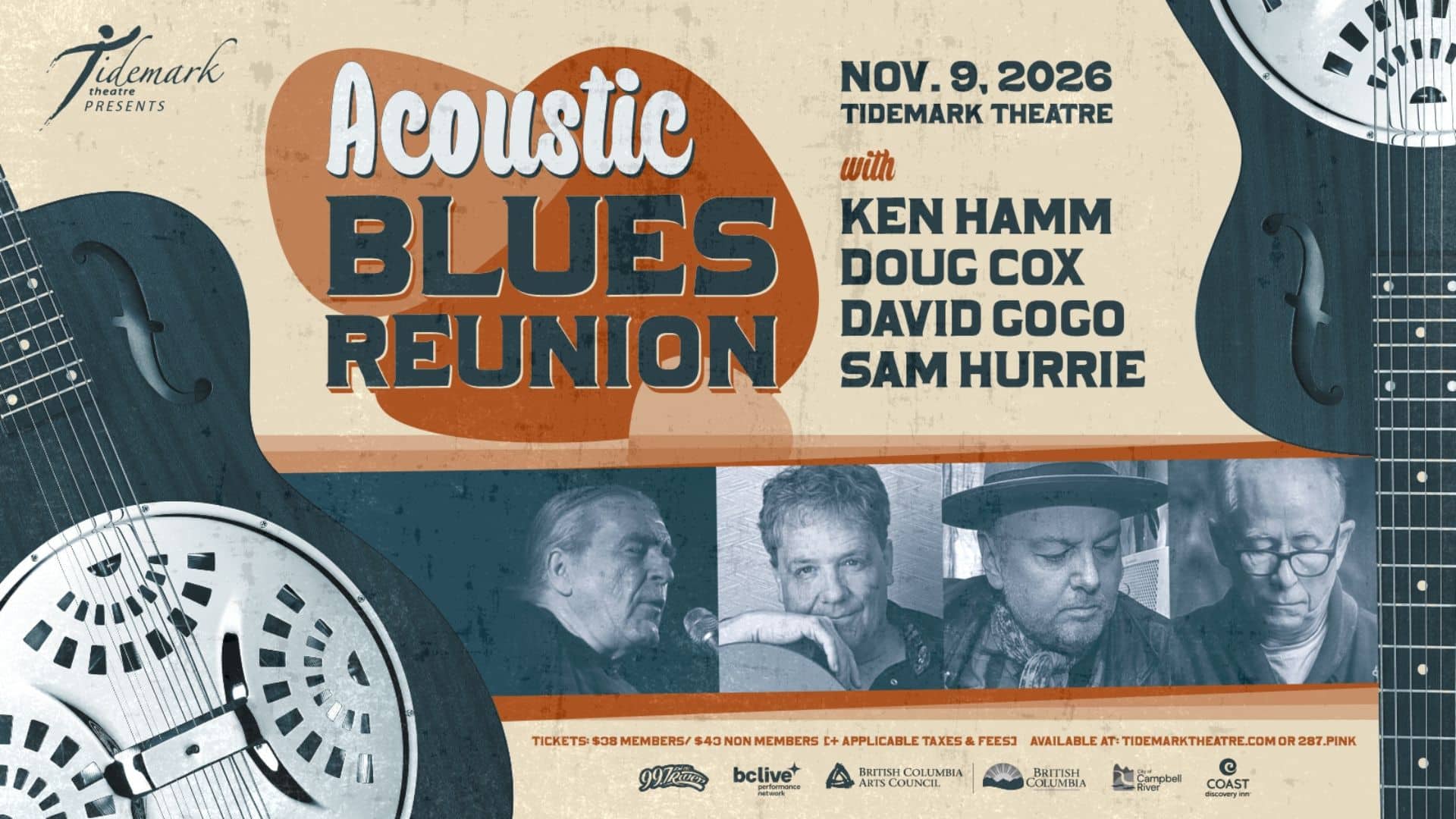 Acoustic Blues Reunion 🎵 at Tidemark Theatre