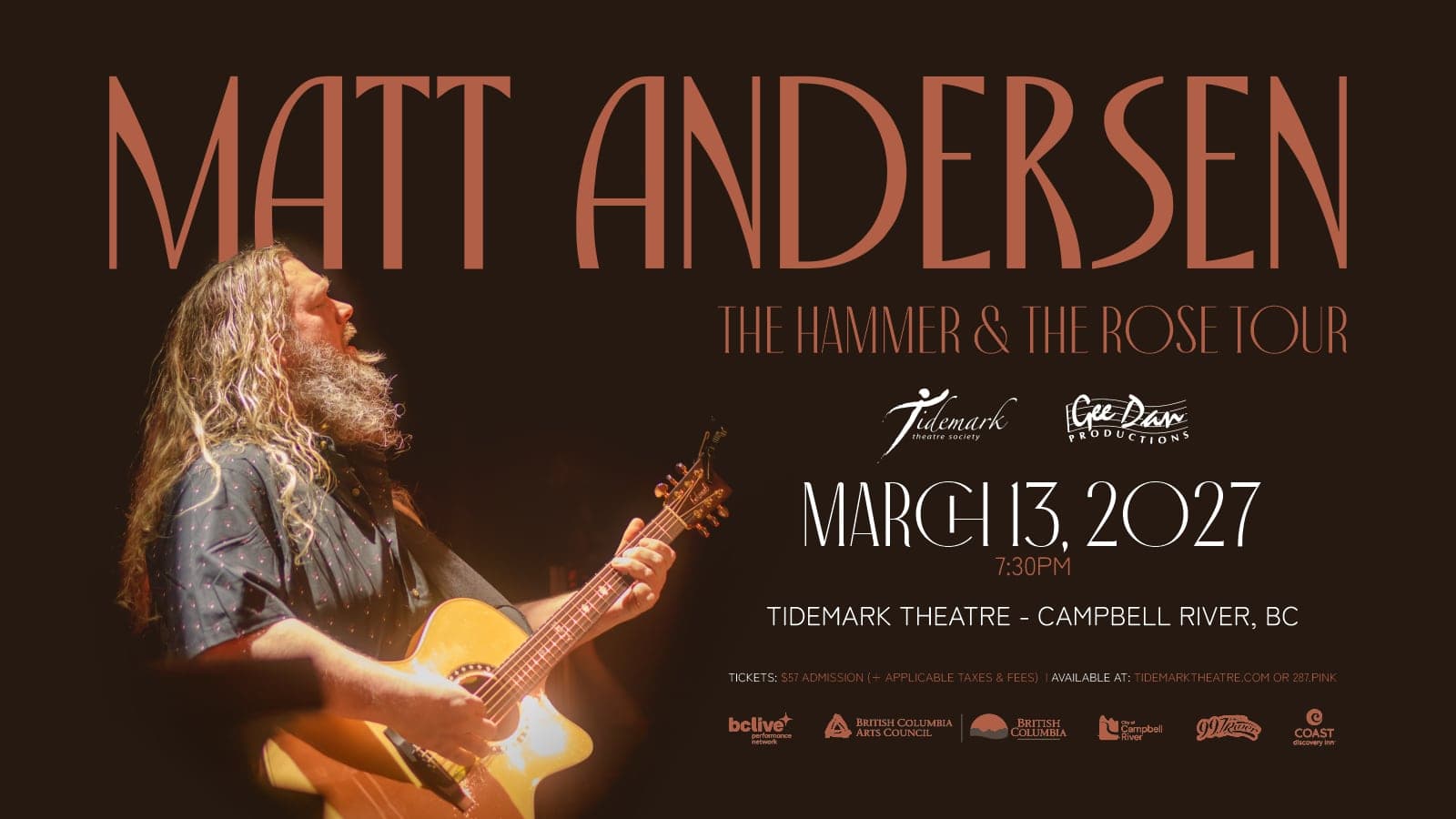 Matt Andersen at Tidemark Theatre