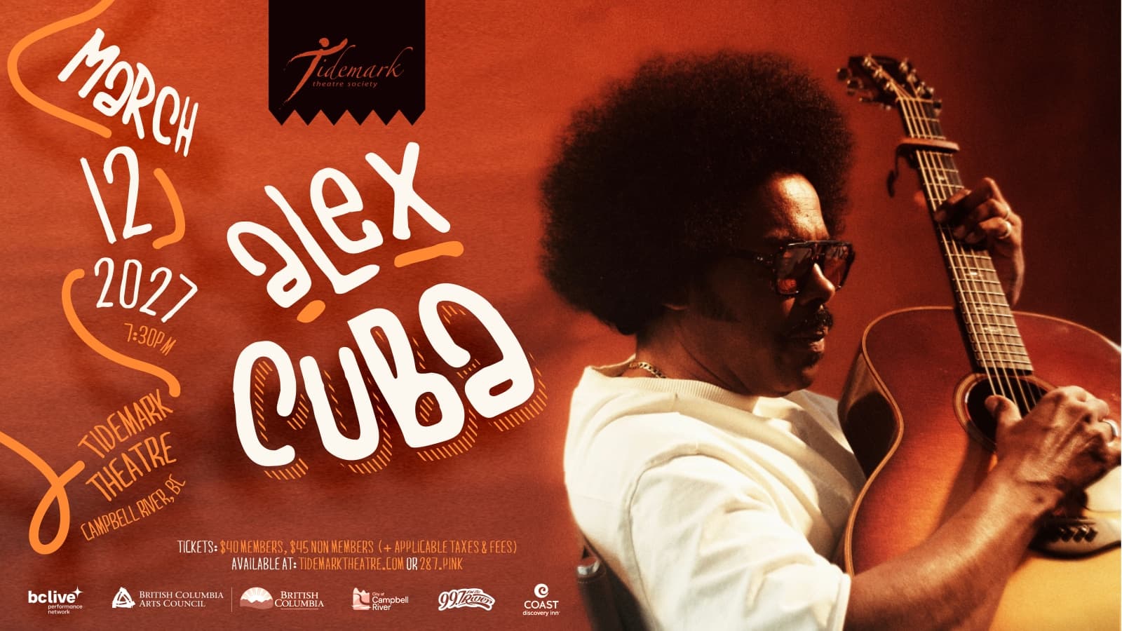 Alex Cuba at Tidemark Theatre
