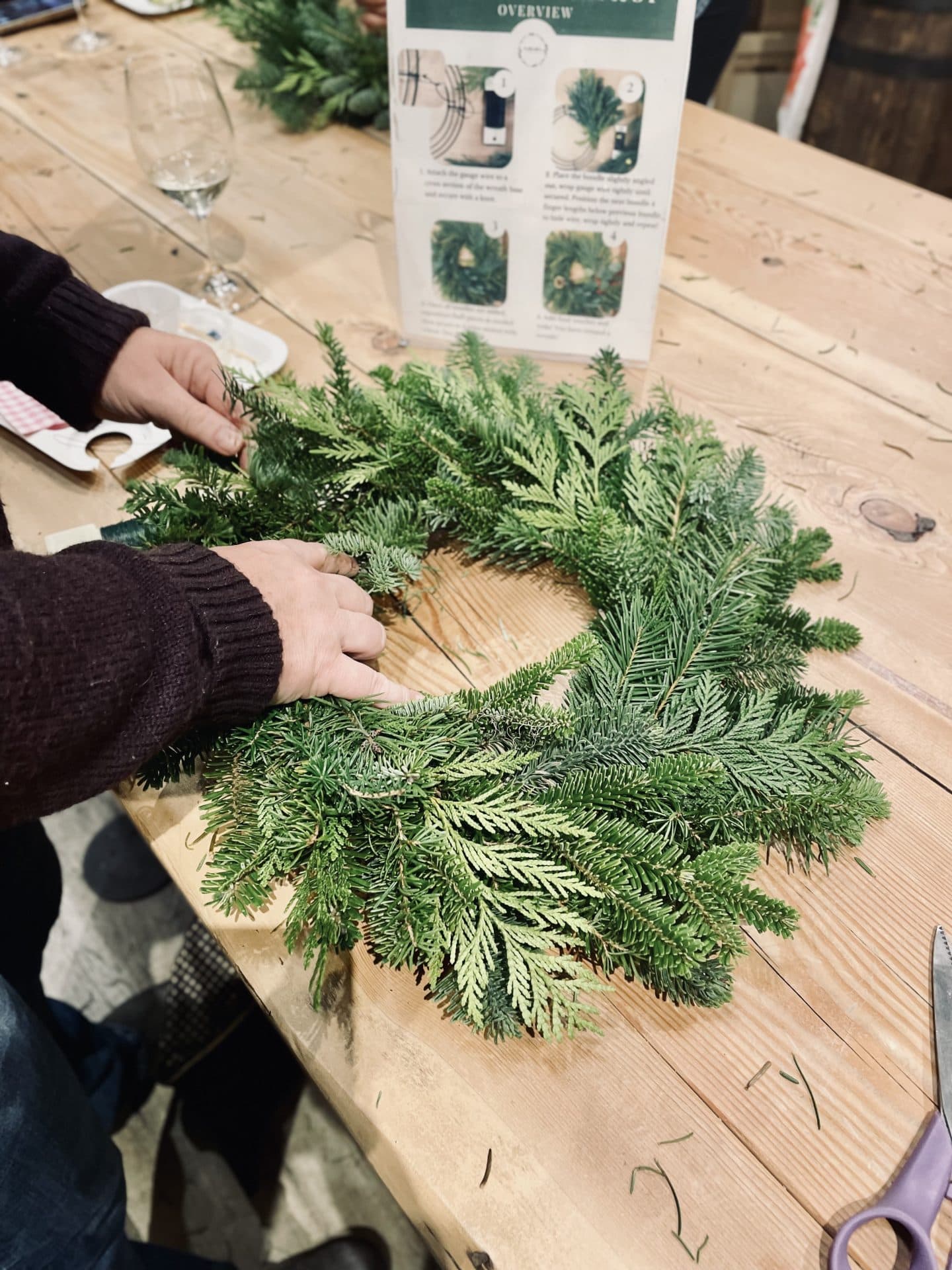 Holiday Wreath Workshop at Neighbourhood Brewing at Neighbourhood Brewing