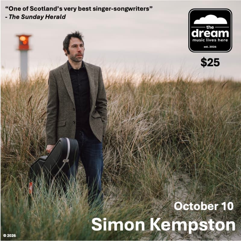 Live Music: Simon Kempston at The Dream at Penticton