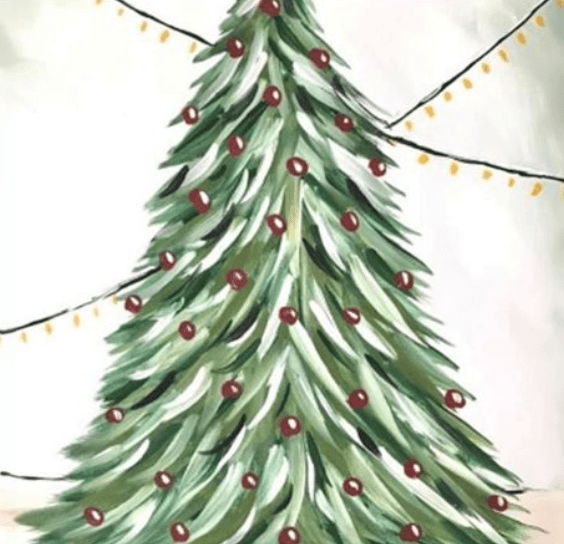 Holiday Paint & Sip: Christmas Tree Charcuterie Board at Sandhill Wines