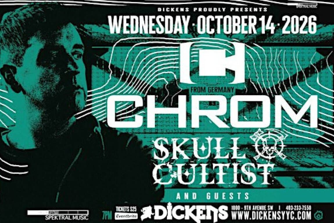 Chrom (Germany) with Skull Cultist & guests at Dickens Pub