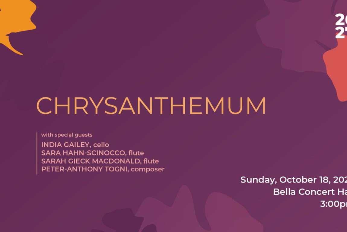 Chrysanthemum at Bella Concert Hall