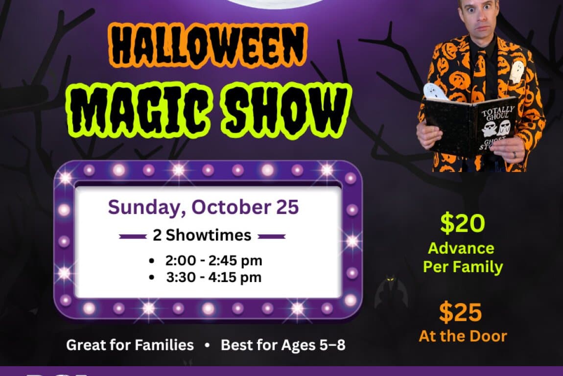 Halloween Magic Show with Christopher Cool at Dalhousie Community Association