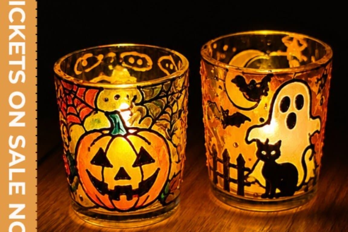 Halloween Workshop: Paint Your Glass Candle Holders at Calgary