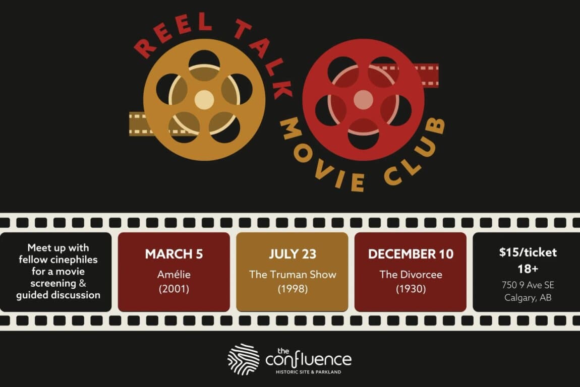 Reel Talk Movie Club: The Divorcee at The Confluence Historic Site & Parkland