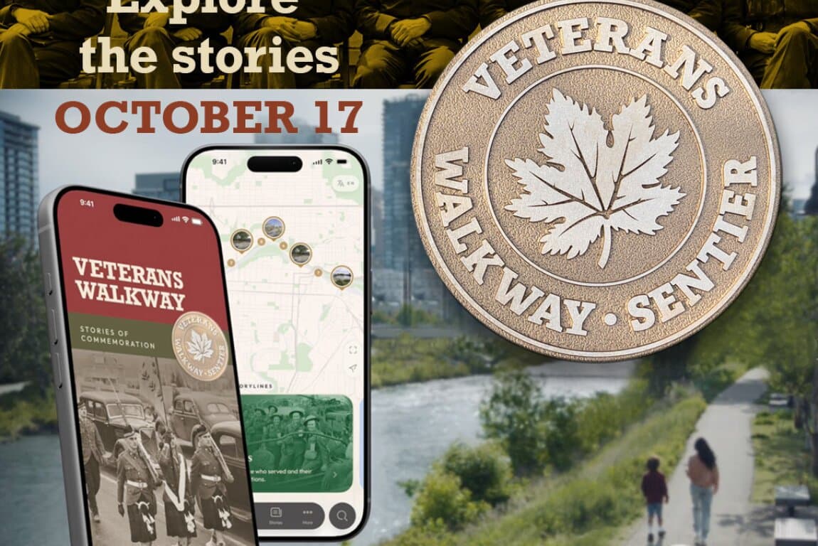Veterans Walkway Opening Ceremony at Calgary