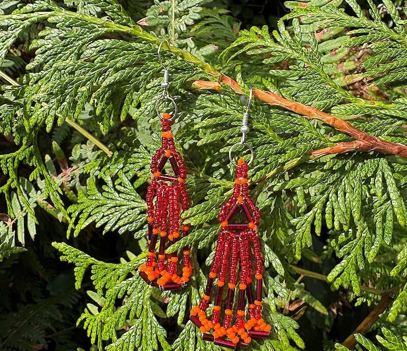 Beaded Earrings With Elizabeth George at Tofino Visitor Centre