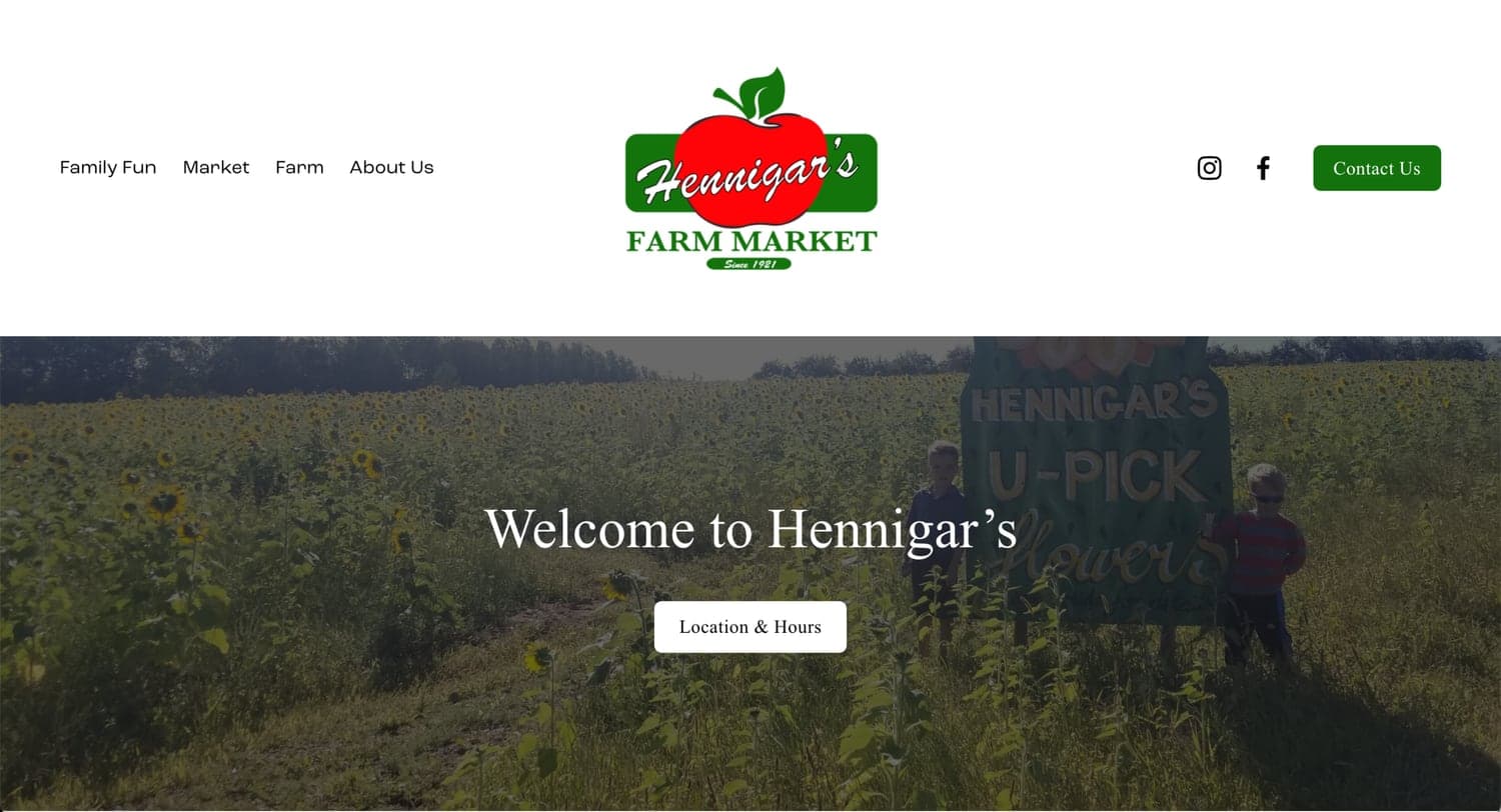 Hennigar's Farm Market in Wolfville