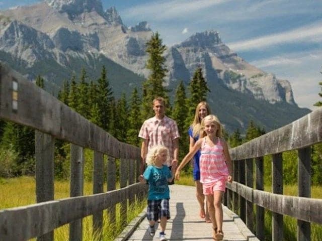 Policeman's Creek Boardwalk in Canmore · Calgary & the Rockies