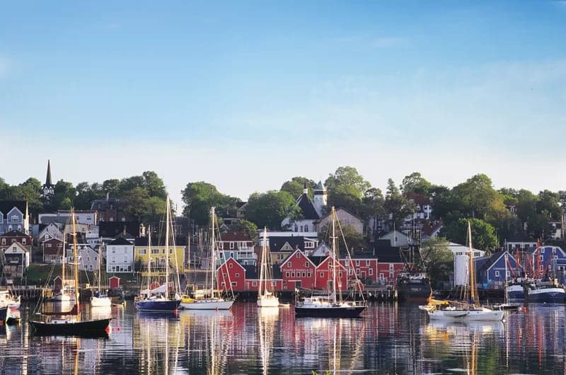 Lunenburg Waterfront Viewpoint from Bluenose Golf Course in Lunenburg · Halifax